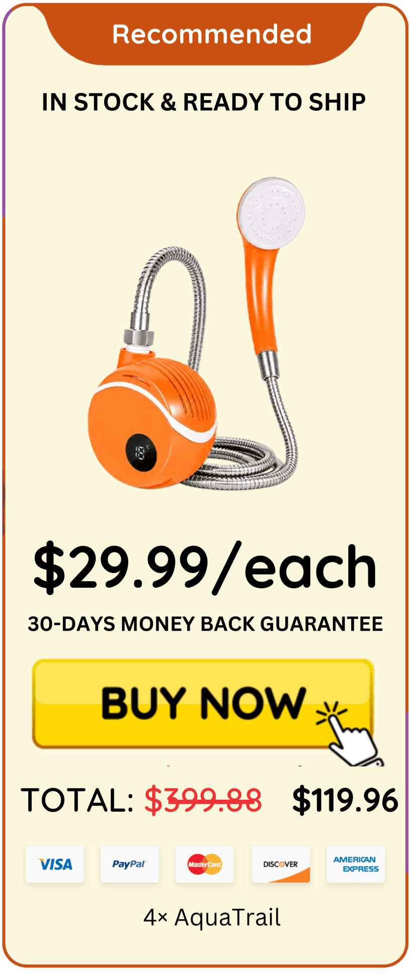 AquaTrail Package price